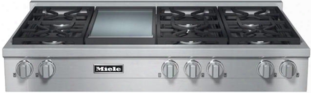 Kmr1356lp 48" Liquid Propane Rangetop With 6 Sealed M Pro Dual Stacked Burners M Pro Grill Truesimmer Function Dishwasher-safe Grates Automatic Re-ignition