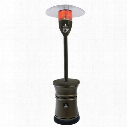 Lhi-alto-48btu-hb-ng Natural Gas 48000 Btu Patio Heater With Weighted Base Stainless Steel Construction Electronic Ignition Tilt Switch Auto-shutoff And 144