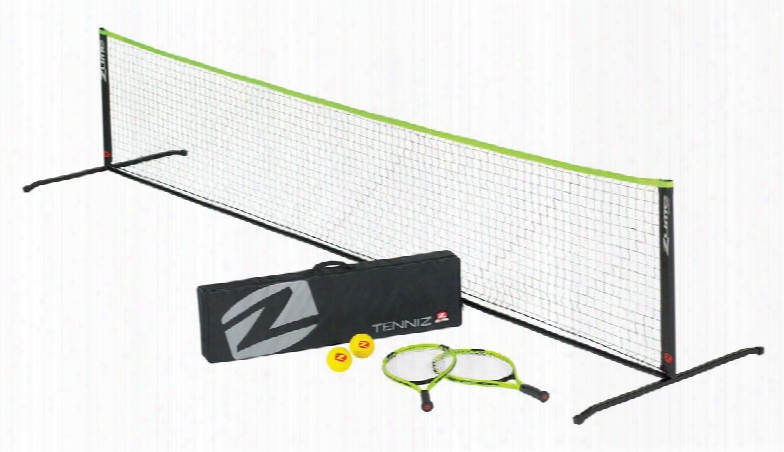 Od0005w Tenniz Portable Tennis Set With 2 Rackets 2 Balls 12ft Net With Carrying Case And A Game