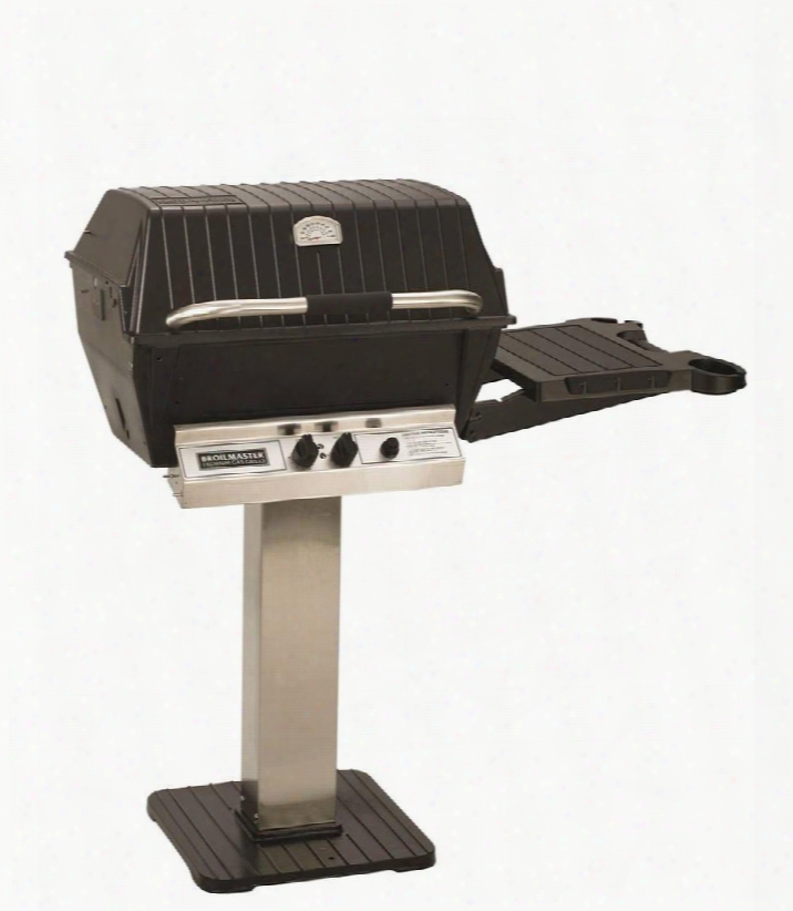 P3pk7n Grill Cart Package With P3 Natural Gas Grill Head 45 000 Btu Capacity Bowtie Burner Patio Post And Side Shelf In Stainless