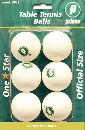 Pb1s 6-pack Official Size Tennis Table White