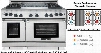 ARROB-648GRN 48" Performer Series Gas Range with 4.4 cu. ft. 30" Oven Capacity 2.4 cu. ft. 18" Oven Capacity 6 Open Burners and 11" Char-Grill in Stainless
