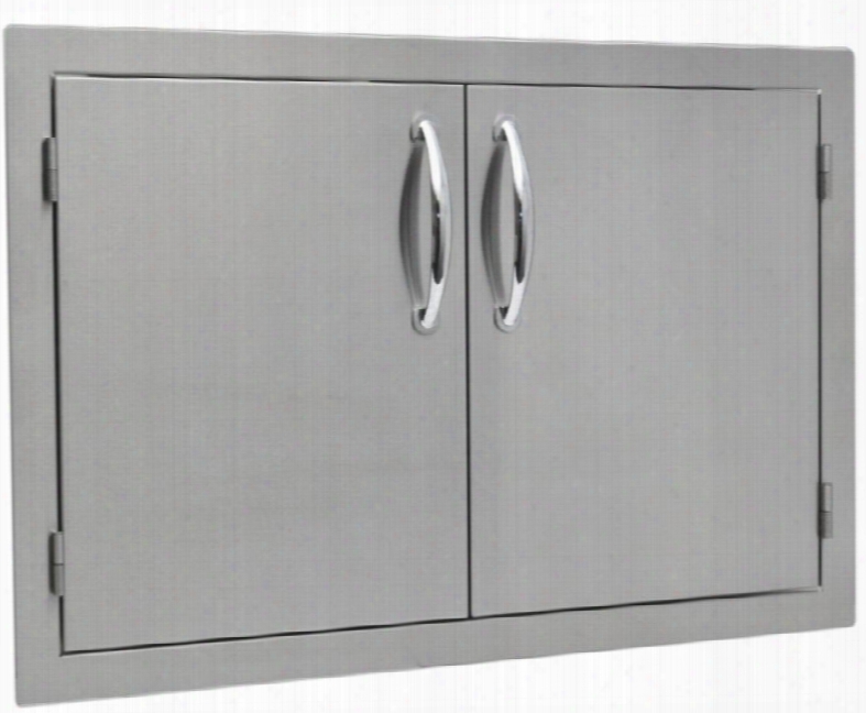 So2ad26 26" X 20" Built In Stainless Steel Double Door With A Flat Frame Flush Mount And Self Rimming