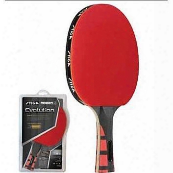 T1281 Evolution Table Tennis Premium Racket With Concave Pro Handle And Premium