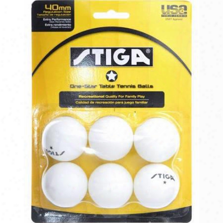 T1412 Recreational Quality Family Play Tennis Table 6-pack  One-star White