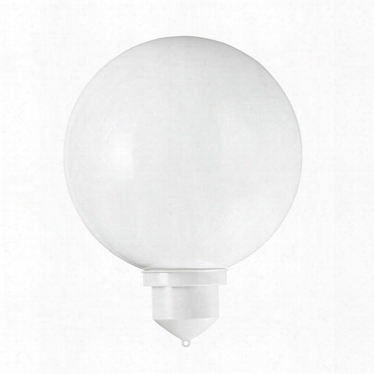08012 12" Diameter Acrylic Globe Led Floating Orbs With White Holder Color Changing With Hand Held Remote Control Waterproof Led Module In
