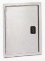 24-17-sd 17" Stainless Steel Single Access Door With Black Latch