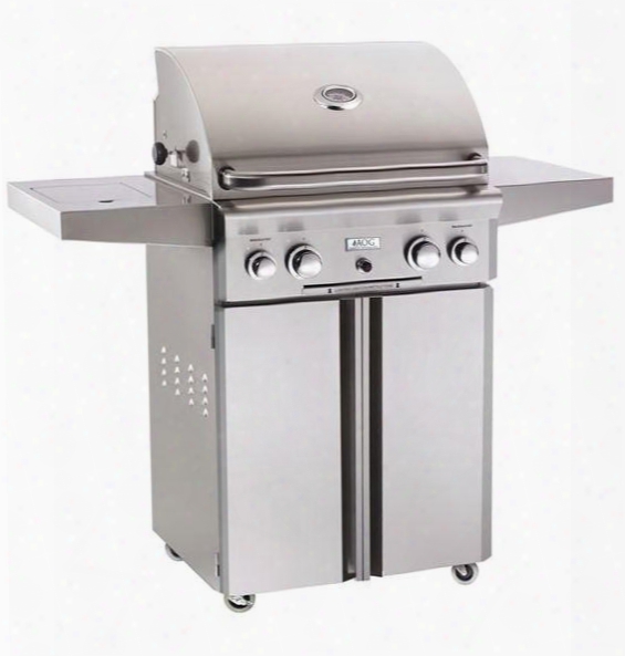 24ncr Portable Stainless Steel Natural Gas Grill With 12 000 Btu Side Burner 13 000 Btu Rotisserie Backburner And Heavy Duty Warming