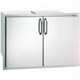 33930s-22 Stainless Steel Double Access Doors With Outside Mounting And Two Dual Drawers (21" H X 30.5" W X 20.5" D) Heavy-duty Magnetic