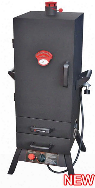 3895gla Smoky Mountain 38" Vertical Gas Smoker With 2 Heat Saving Drawers 5 Adjustable Chrome Plated Cooking Grates And Meat Hanger In