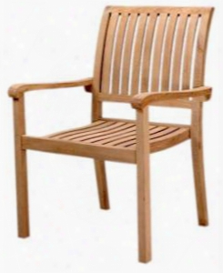 4 Pieces Aspen Chs-055 25" Stackable Armchairs In Natural