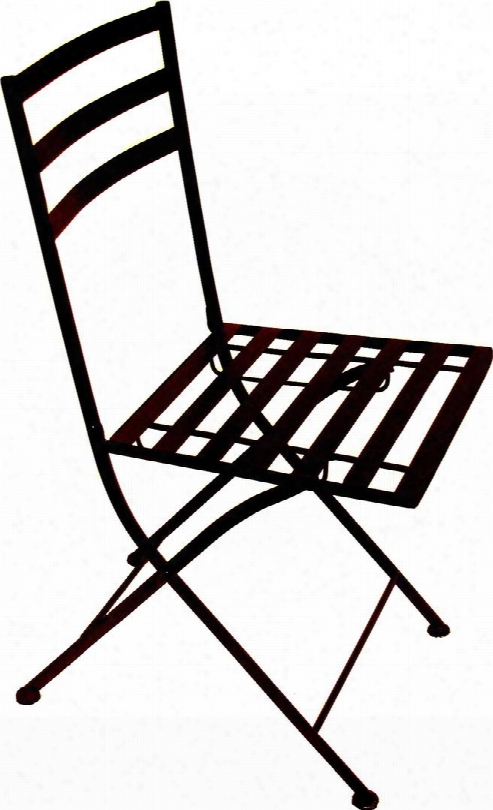 601615 Stone Collection Black Metal Chair