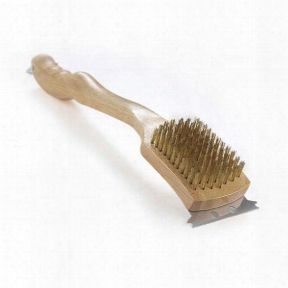 62028 18" Brass Grill Brush With Brass