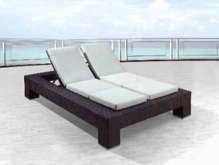B921-b 94" Length Global Furniture Usa Double Chaise In Black And