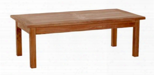 Bahama Collection Tb-004ct 47" Rectangular Coffee Table With Teak Wood Construction And Apron In Natural