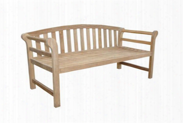 Brisbane Collection Ds-183bh 72" Deep Seating Bench With Grade A Teak Mortise Tenon And Stretcher In Natural