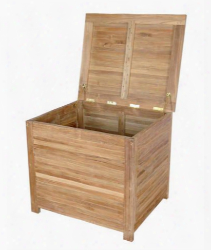 Camrose Cb-3126 31" Small Storage Box With Solid Brass Fixtures In Natural