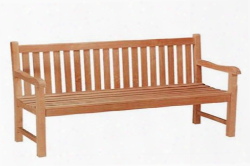 Classic Collection Bh-006s 71" 4-seater Bench With Excellent Back Support Stretcher And Mortise Tenon In Natural