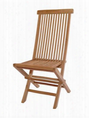 Classic Collection Chf-101 Set Of (2) 18" Folding Chair In Natural
