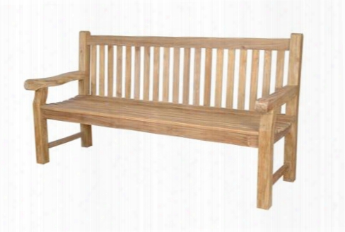 Devonshire Collection Bh-706s 72" 4-seater Extra Thick Bench With Stretchers Straight Back Style And Wooden Dowel In Natural