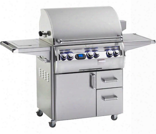 E660s-4l1p-62 Echelon Diamond Series Stainless Steel Liquid Propane Grill With Single Side Burner One Infrared Burner 660 Sq. In. Cooking Area And