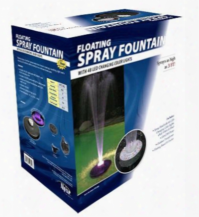 Ftc102 Floating Spray Fountain With 48 Led Light And 550 Gph