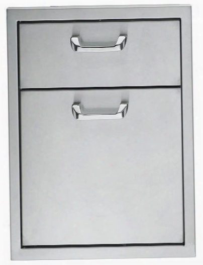 Ldw16 Stainless Steel 16" Wide (soft Close) Double Drawer With Fully Extendable Drawers On Stainless Steel