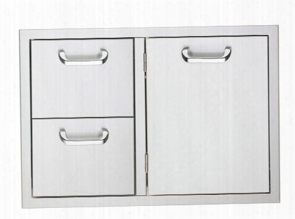 Lsa536 Sedona 36" Storage Door And Drawer Combo With Full Extension Glides Stainless Hardware And Heavy Duty