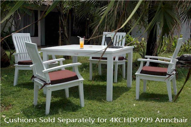 Magnolia Collection Set-p17 5-piece Dining Set With 47" Square Table And 4 Dining