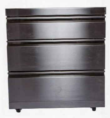 Ms-draw Moduular 3-drawer Storage Module For Outdoor Kitchen In Stainless