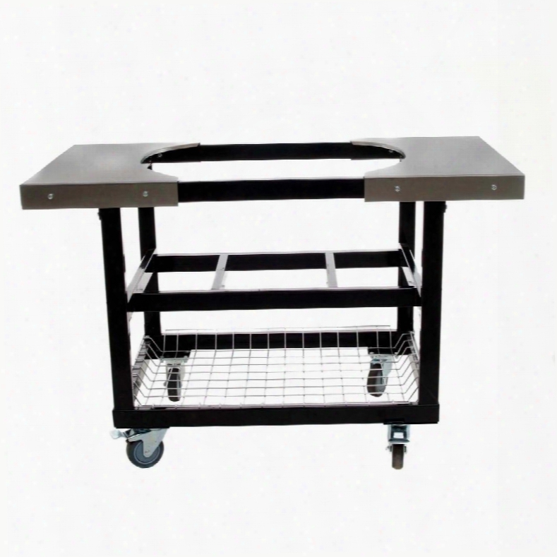 Pr320 Stainless Steel Cart With Side Tables Shelves And Basket For Oval