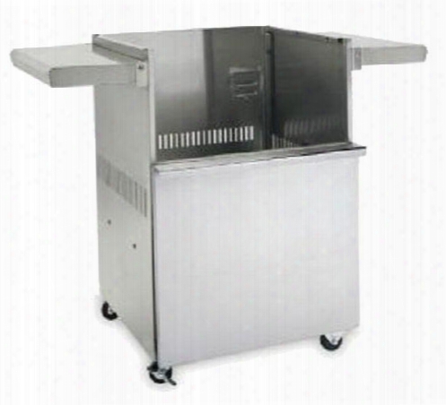 Sedona L400cart Stainless Steel 24" Freestanding Cart For The Sedona L400 Series Grill(sold Seperately) With Swivel Casters Folding Side Shelves A Single Door