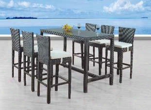 T00811set1 63" Length Global Furniture Usa Bar Table With Glass And 4 C105 Bar
