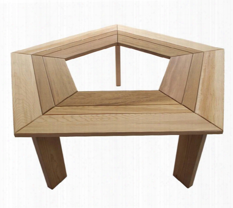 Tb50 52" 5-sided Tree Bench With Plank Style Top Sanded Finish Hand Crafted And Zinc Plated