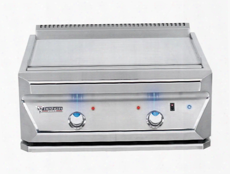 Tetg30-b-ng 30" Natural Gas Tepanyaki Grill With 40000 Total Btus Of Heat Two Burners Cover Led Control Panel Lights And Stainless Steel