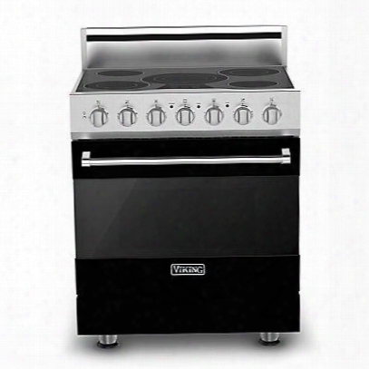 3 Series Rver3305bbk 30" Wide Electric Self-clean Range With 5 Quickcook Surface Elements 4.7 Cu. Ft. Convection Oven Full Extension Truglide Oven Rack In