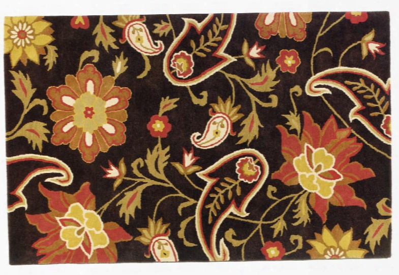 92491 Hartwell Collection 100% Wool Rug In Floral