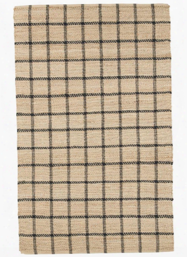 Agoura Hills Collection R400791 8' X 10' Large Rug With 100% Jute Material Hand-woven And Checkerboard Pattern In Natural And