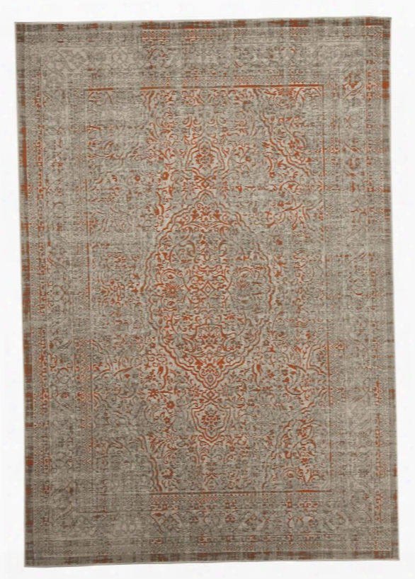 Angelito R401942 5'3" X 7'6" Size Medium Rug With Machine Made Persian Design Polypropylene Material And Backed With Latex And Jute In Seaspray