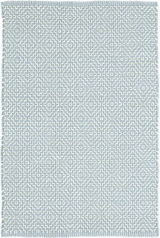 Beatrice Blue Woven Cotton Rug Design By Dash & Albert