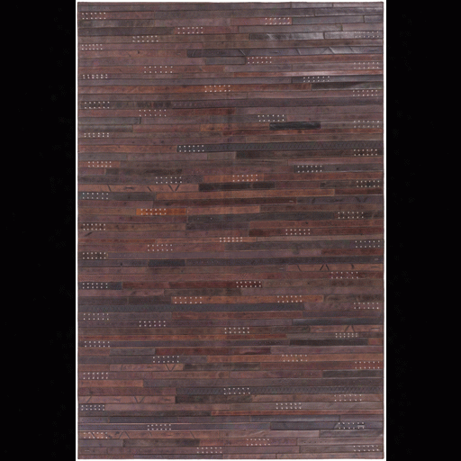 Belt Rug In Dark Brown & Black Desing By Papilio