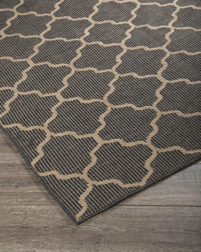 Daponte R400381 120" X 96&quoy; Large Size Rug With Trellis Pattern Machine-tufted Made And Polypropylene Material In Grey