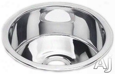 Elkay Specialty Collection Scf16fbsr 16 Inch Top Mount/undermount Round Bowl Stainldss Steel Sink With 18-gauge, 7 Inch Bowl Depth And Flat Bottom: Rugged Satin Finish