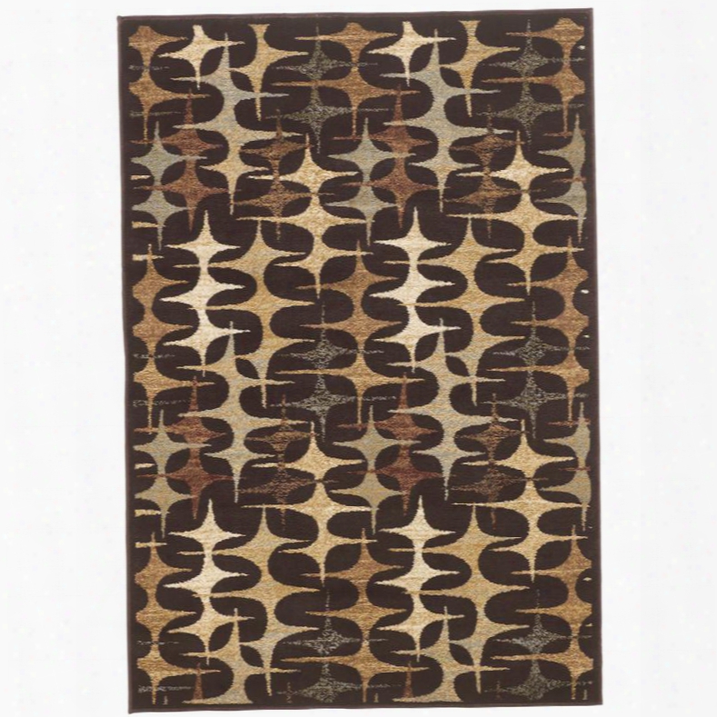 Fsd-rug-69mlt-gg Exceptional Rug Designs By Flash Stratus 5' X 7'3' In Beige Brown Multi-color And