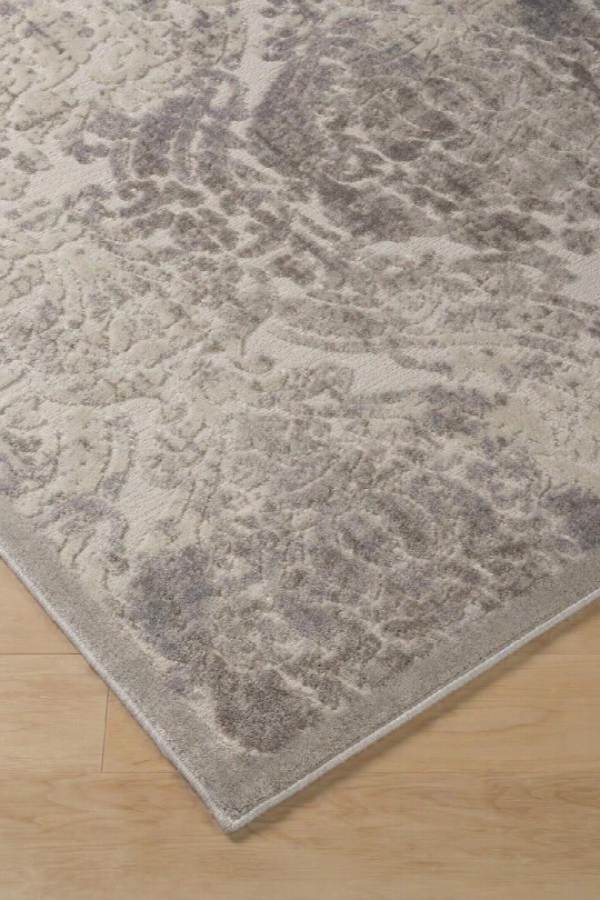 Fulci R401712 89" X 63" Medium Size Rug With Bastract Florl Design Machine-tufted 13mm Pile Height Spot Clean Only Polyester And Acrylic Blend Material In