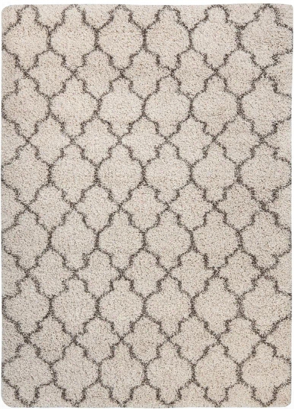 Gate R401761 130" X 94" Large Size Rug With Moorish Lattice Pattern Gate Design Machine-tufted 20mm Pile Height Polypropylene Material And Backed With Jute