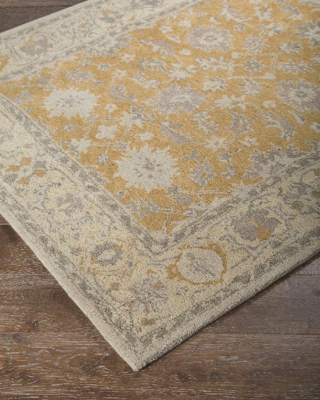 Milbridge R400091 120" X 96" Large Size Rug With Traditional Design Hand-tufted 5-6mm Pile Height And Overtwisted Wool Material Backed With Cotton Latex In