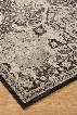 Anzhell R401051 120" x 94" Large Size Rug with Geometric Design Machine-Woven 9.5mm Pile Height Spot Clean Only and Polypropylene Material in Black