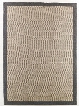 Delta City R297002 84" x 60" Medium Size Rug with Jute Weave Material and Cotton Twill Border in Steel