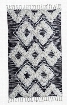 Santa Rosa Kilim Shag Rug in Ivory & Black design by Classic Home